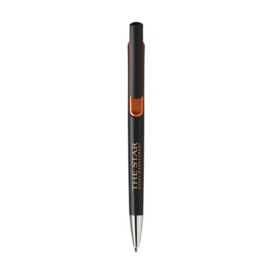 Branded Promotional ACCENTA PEN in Orange Pen From Concept Incentives.