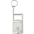 Branded Promotional KALVIN BOTTLE OPENER KEYRING & LIGHT in White & Silver Bottle Opener From Concept Incentives.