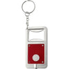 Branded Promotional KALVIN BOTTLE OPENER KEYRING & LIGHT in Red & Silver Bottle Opener From Concept Incentives.