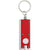 Branded Promotional PLASTIC KEY HOLDER with Light in Transparent Red Keyring From Concept Incentives.