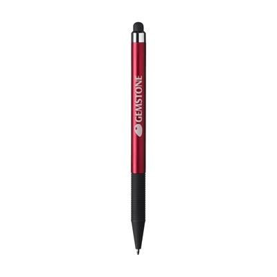 Branded Promotional TOUCHDOWN TOUCHPEN in Red Pen From Concept Incentives.