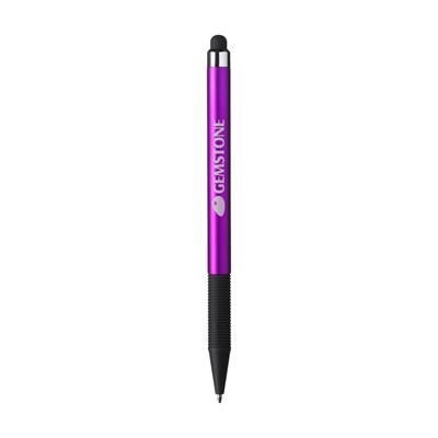 Branded Promotional TOUCHDOWN TOUCHPEN in Purple Pen From Concept Incentives.