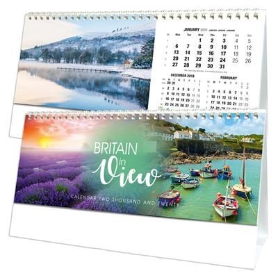 Branded Promotional BRITAIN IN VIEW DESK TOP CALENDAR Calendar From Concept Incentives.