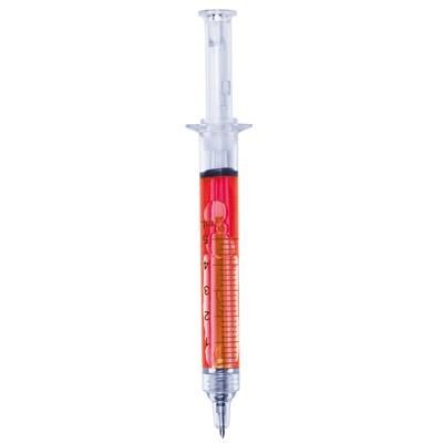 Branded Promotional SYRINGE BALL PEN with Colour Liquid Pen From Concept Incentives.