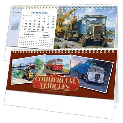 Branded Promotional COMMERCIAL VEHICLES DESK CALENDAR Calendar From Concept Incentives.