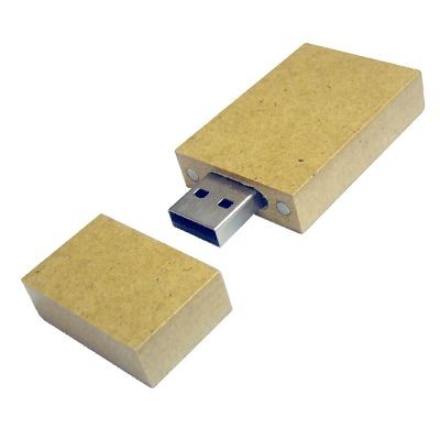 Branded Promotional RECYCLED PAPER 2 USB FLASH DRIVE MEMORY STICK Memory Stick USB From Concept Incentives.