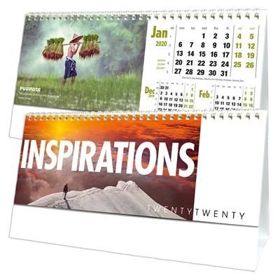 Branded Promotional INSPIRATIONS DESK TOP CALENDAR Calendar From Concept Incentives.