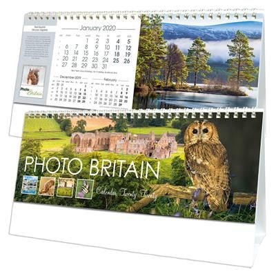 Branded Promotional PHOTO BRITAIN DESK CALENDAR Calendar From Concept Incentives.