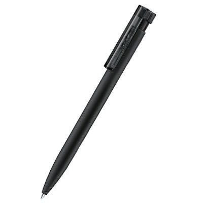 Branded Promotional SENATOR LIBERTY SOFT TOUCH BALL PEN in Black Pen From Concept Incentives.