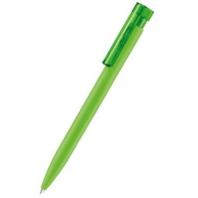 Branded Promotional SENATOR LIBERTY SOFT TOUCH BALL PEN in Pale Green Pen From Concept Incentives.