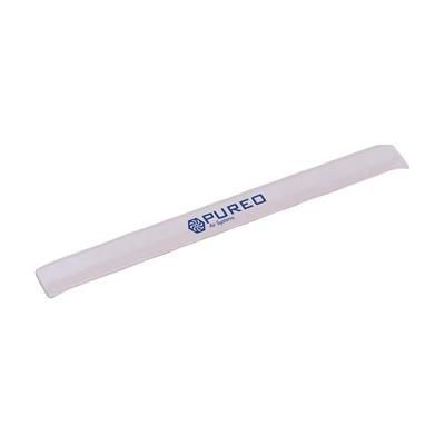 Branded Promotional PLASTIC REFLECTIVE SNAP WRAP NEON FLUORESCENT ARM BAND in White from Concept Incentives