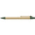 Branded Promotional LEAF ECO FRIENDLY BALL PEN in Natural & Green Pen From Concept Incentives.