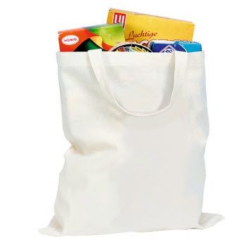 Branded Promotional SHOPPYBAG (100) SHORT HANDLES COTTON BAG Bag From Concept Incentives.