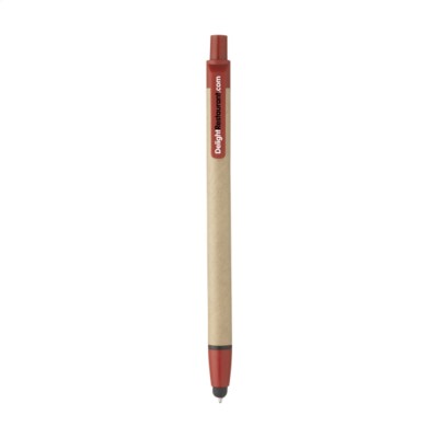 Branded Promotional CARTOPOINT CARDBOARD CARD PEN in Red Pen From Concept Incentives.