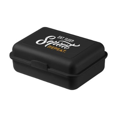 Branded Promotional LUNCHBREAK ECO LUNCHBOX in Black from Concept Incentives