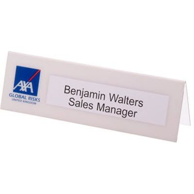 Branded Promotional LARGE DESK NAMEPLATE Nameplate From Concept Incentives.