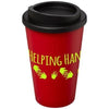 Branded Promotional AMERICANO¬Æ 350 ML THERMAL INSULATED TUMBLER in Red-black Solid Travel Mug From Concept Incentives.