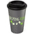 Branded Promotional AMERICANO¬Æ 350 ML THERMAL INSULATED TUMBLER in Silver-black Solid Travel Mug From Concept Incentives.
