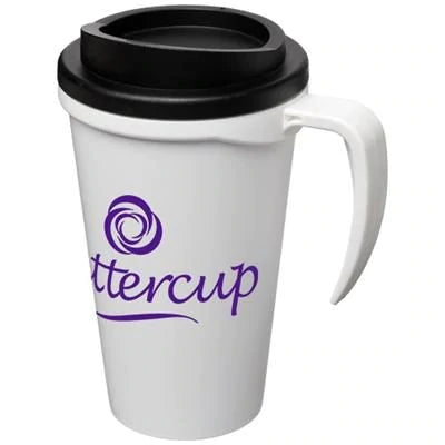 Branded Promotional AMERICANO¬Æ GRANDE 350 ML THERMAL INSULATED MUG in White Solid Travel Mug From Concept Incentives.