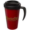 Branded Promotional AMERICANO¬Æ GRANDE 350 ML THERMAL INSULATED MUG in Red-black Solid Travel Mug From Concept Incentives.