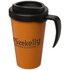 Branded Promotional AMERICANO¬Æ GRANDE 350 ML THERMAL INSULATED MUG in Orange-black Solid Travel Mug From Concept Incentives.