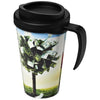 Branded Promotional BRITE-AMERICANO¬Æ GRANDE 350 ML THERMAL INSULATED MUG in Black Solid Travel Mug From Concept Incentives.