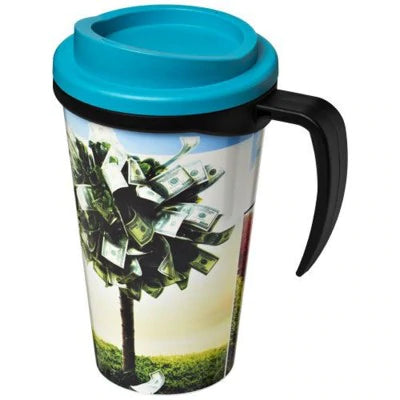 BRITE-AMERICANO GRANDE 350 ML THERMAL INSULATED MUG IN BLACK