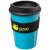 Branded Promotional AMERICANO¬Æ MEDIO 300 ML TUMBLER with Grip in Aqua Blue-black Solid Travel Mug From Concept Incentives.