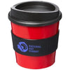 Branded Promotional AMERICANO¬Æ PRIMO 250 ML TUMBLER with Grip in Red-black Solid Travel Mug From Concept Incentives.