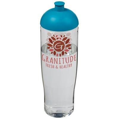 Branded Promotional H2O TEMPO 700 ML DOME LID SPORTS BOTTLE in Transparent-aqua Blue Sports Drink Bottle From Concept Incentives.