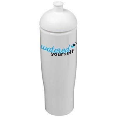 Branded Promotional H2O TEMPO 700 ML DOME LID SPORTS BOTTLE in White Solid Sports Drink Bottle From Concept Incentives.