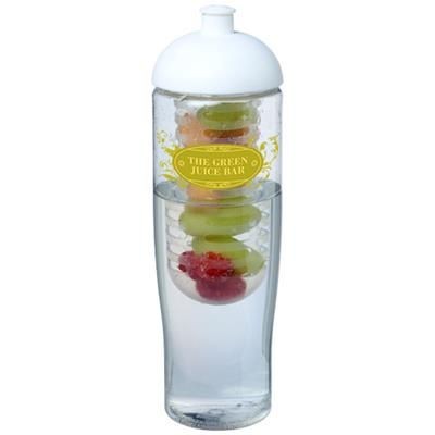 H2O TEMPO 700 ML DOME LID SPORTS BOTTLE & INFUSER in Clear Transparent