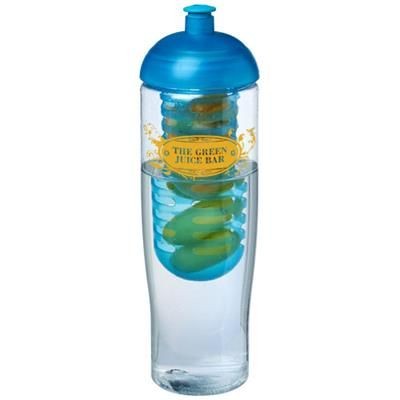 Branded Promotional H2O TEMPO 700 ML DOME LID SPORTS BOTTLE & INFUSER in Transparent-aqua Blue Sports Drink Bottle From Concept Incentives.