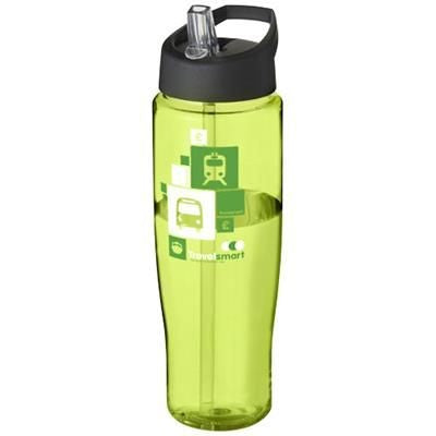 Branded Promotional H2O TEMPO 700 ML SPOUT LID SPORTS BOTTLE in Lime  From Concept Incentives.