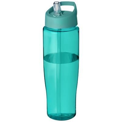 Branded Promotional H2O TEMPO 700 ML SPOUT LID SPORTS BOTTLE in Aqua Blue  From Concept Incentives.