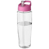 H2O TEMPO 700 ML SPOUT LID SPORTS BOTTLE in Clear Transparent