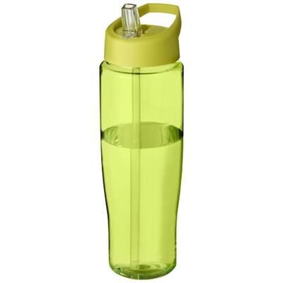 Branded Promotional H2O TEMPO 700 ML SPOUT LID SPORTS BOTTLE in Lime  From Concept Incentives.