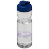 Branded Promotional H2O BASE¬Æ 650 ML FLIP LID SPORTS BOTTLE in Transparent-blue Sports Drink Bottle From Concept Incentives.