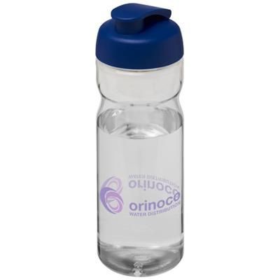 Branded Promotional H2O BASE¬Æ 650 ML FLIP LID SPORTS BOTTLE in Transparent-blue Sports Drink Bottle From Concept Incentives.