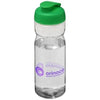 Branded Promotional H2O BASE¬Æ 650 ML FLIP LID SPORTS BOTTLE in Transparent-green Sports Drink Bottle From Concept Incentives.