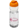 Branded Promotional H2O BASE¬Æ 650 ML FLIP LID SPORTS BOTTLE in Transparent-orange Sports Drink Bottle From Concept Incentives.