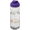 Branded Promotional H2O BASE¬Æ 650 ML FLIP LID SPORTS BOTTLE in Transparent-purple Sports Drink Bottle From Concept Incentives.