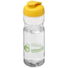 Branded Promotional H2O BASE¬Æ 650 ML FLIP LID SPORTS BOTTLE in Transparent-yellow Sports Drink Bottle From Concept Incentives.