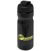 Branded Promotional H2O BASE¬Æ 650 ML FLIP LID SPORTS BOTTLE in Black Solid Sports Drink Bottle From Concept Incentives.