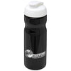 Branded Promotional H2O BASE¬Æ 650 ML FLIP LID SPORTS BOTTLE in Black Solid-white Solid Sports Drink Bottle From Concept Incentives.