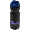 Branded Promotional H2O BASE¬Æ 650 ML FLIP LID SPORTS BOTTLE in Black Solid-blue Sports Drink Bottle From Concept Incentives.