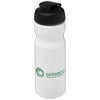 Branded Promotional H2O BASE¬Æ 650 ML FLIP LID SPORTS BOTTLE in White Solid-black Solid Sports Drink Bottle From Concept Incentives.