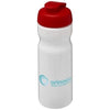 Branded Promotional H2O BASE¬Æ 650 ML FLIP LID SPORTS BOTTLE in White Solid-red Sports Drink Bottle From Concept Incentives.