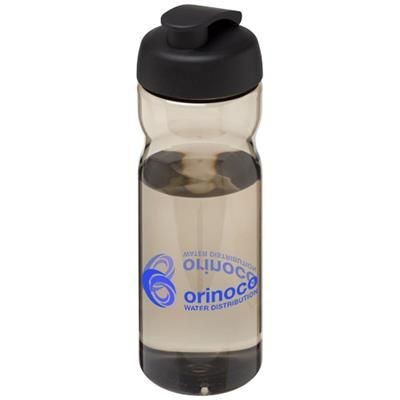 Branded Promotional H2O BASE¬Æ 650 ML FLIP LID SPORTS BOTTLE in Heather Charcoal Sports Drink Bottle From Concept Incentives.