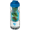 Branded Promotional H2O BASE 650 ML FLIP LID SPORTS BOTTLE & INFUSER in Transparent-aqua Blue Sports Drink Bottle From Concept Incentives.